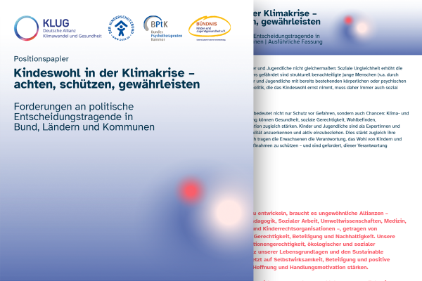 Positionspapier „Kindeswohl in der Klimakrise – achten, schützen, gewährleisten“